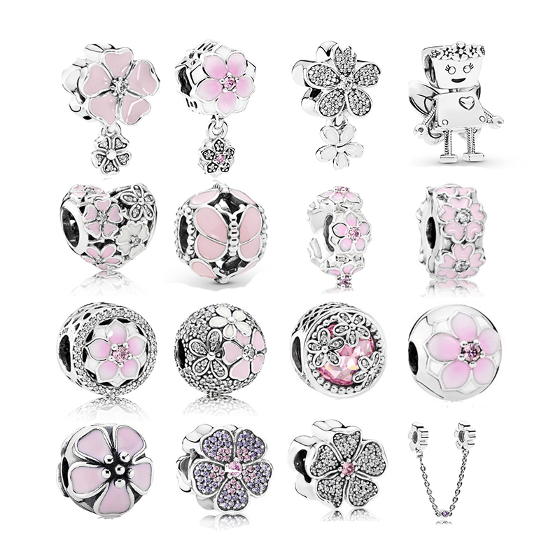 charm pandora fleur rose charm pandora fleur rose