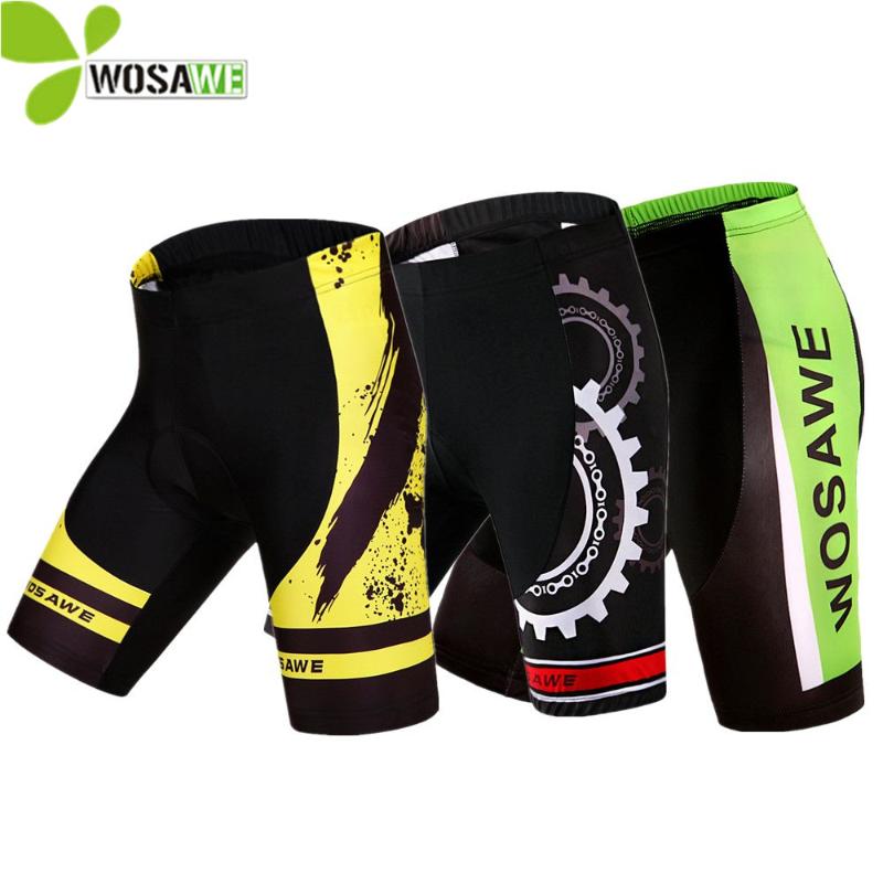 

WOSAWE Men 3D Gel Padded Cycling Shorts Shockproof MTB Bicycle Mountain Bike Clothing Outdoor Sports Cycle Wear Downhill Short, Bc198