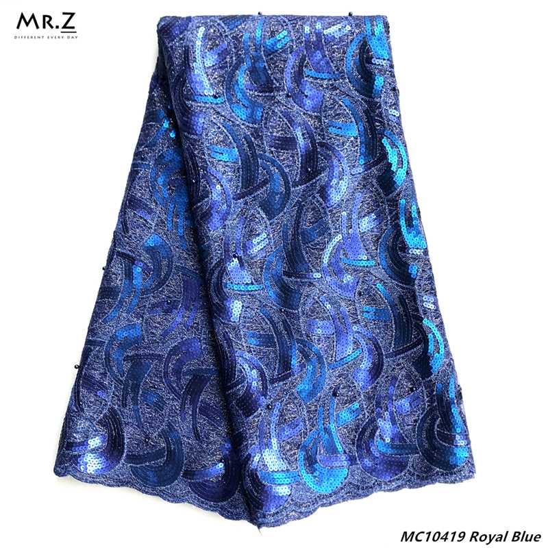 

Mr.Z Full Sequins African French Tulle Lace Fabric Nigerian Wedding Mesh French Lace Clothes Material Fabric Guipure 2020