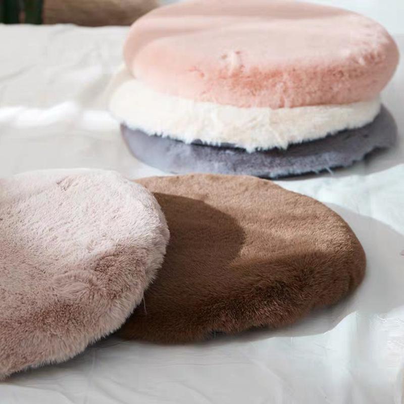 

Round Cushion Thickened Removable Washable Dressing Stool Round Cushion Tatami Mat Bay Window Household Longhair