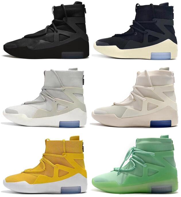 

Fear Of God 1 FOG Boots Sail Light Bone Grey All Black Frosted Spruce Orange Pulse Atmosphere Yellow Basketball Shoes Men Sneakers With Box, Triple black