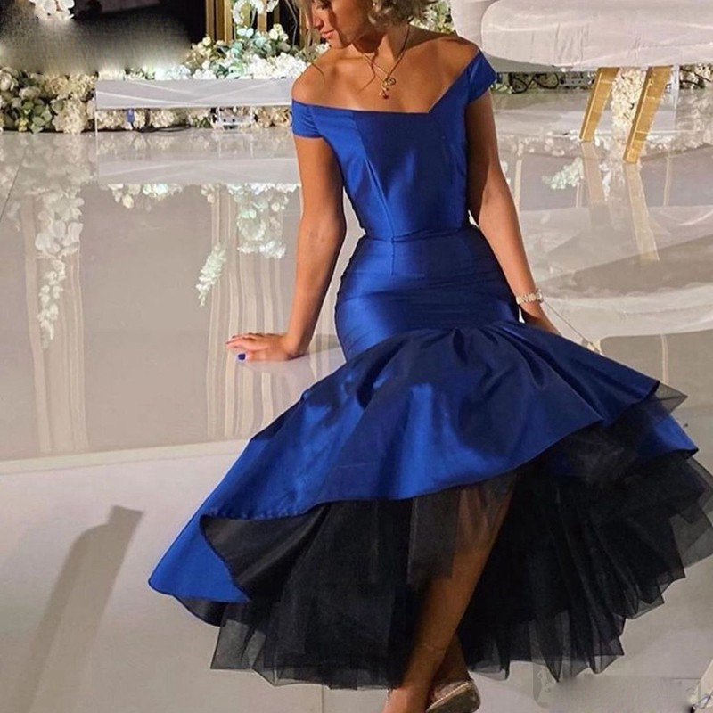 

Royal Blue Prom Dresses Long 2020 Mermaid Elegant Party Maxys Prom Gown V-neck Backless Evening Dress vestidos de gala, Light sky blue