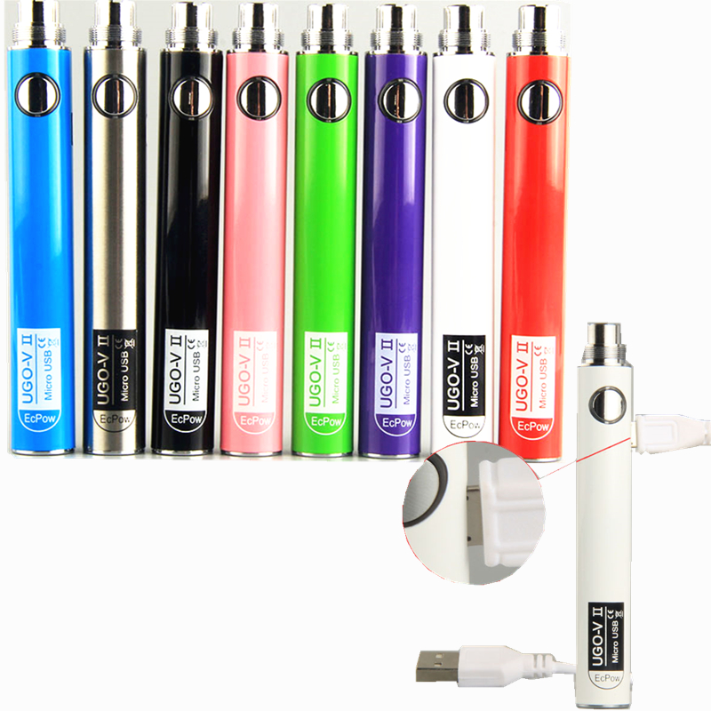 

510 Thread Battery Vape Pen UGO-VII Electronic Cigarettes 650mah 900nah Battery 3.7V Voltage For CE4 510 Atomizer Vape Cartridges with USB