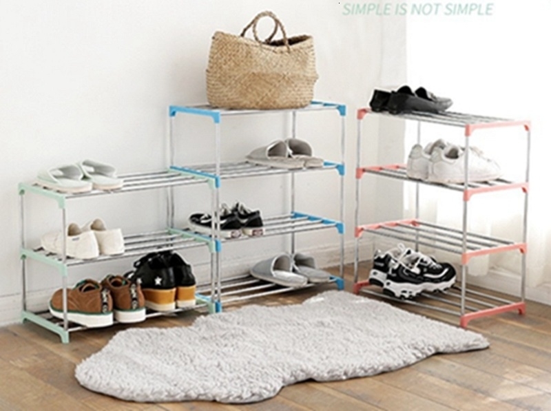 2019 Household Storage Shoe Shelves Stainless Steel Shelf