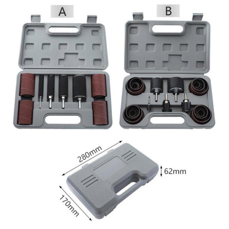 

80/120 Grit Polishing Wheel Sandpaper Ring Set Metal Rust Polishing Head Abrasive Sanding Paper Ring Tools For Wood Carving