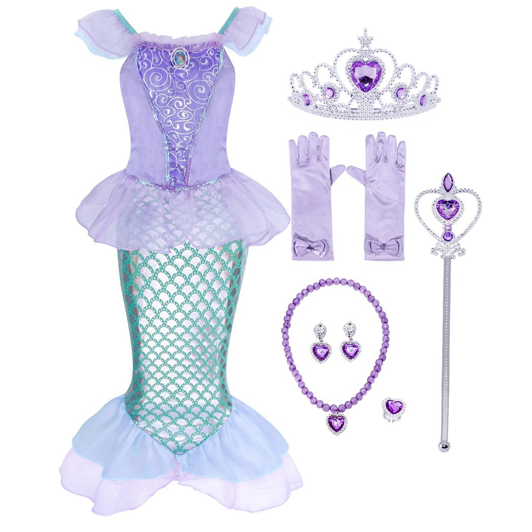 AmzBarley Sirenetta Vestito Bambina Coda di Sirena Principessa Ariel Costume Festa Abito Ragazza Compleanno Halloween Cosplay Carnevale Party Abiti Casuale Vestiti AmzBarley Sirenetta Vestito Bambina Coda di Sirena Principessa Ariel Costume Festa Abito Ragazza Compleanno Halloween Cosplay Carnevale Party Abiti Casuale Vestiti