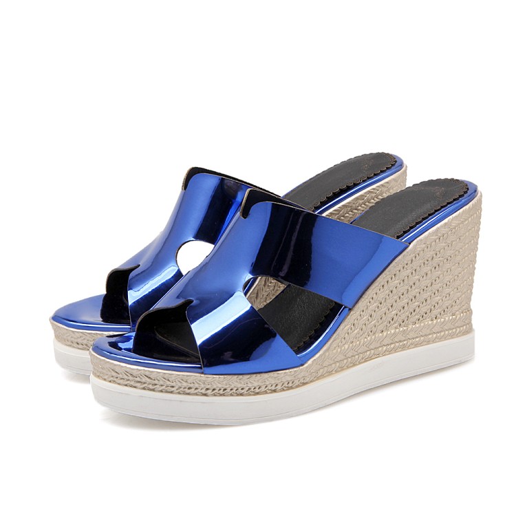 

2017 New Time-limited Sapato Feminino Tenis Feminino Summer Style Women Shoes Casual Home Beach Sandals Slippers Chanclas 530-5, Blue