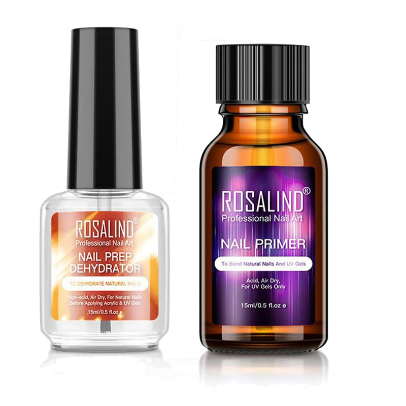 

Rosalind Nail Prep Dehydrator And Nail-primer 15ml No Need Of UV Led Lamp Manicure For Nail Art Gel Polish Tool
