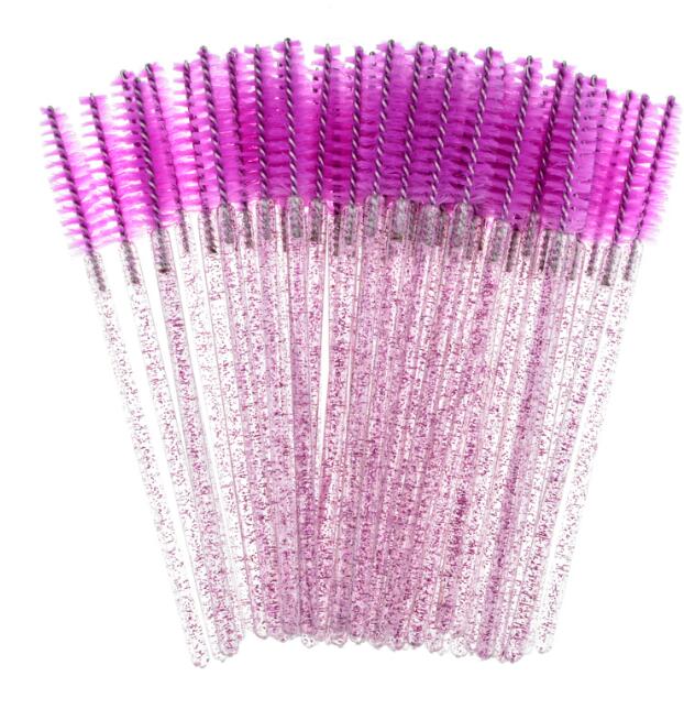 

New Makeup Brush Shiny Eyelash Brush Disposable Eyebrow Brushes Mascara Wands Applicator Lash Curling Comb Grafting Beauty Makeup Tool