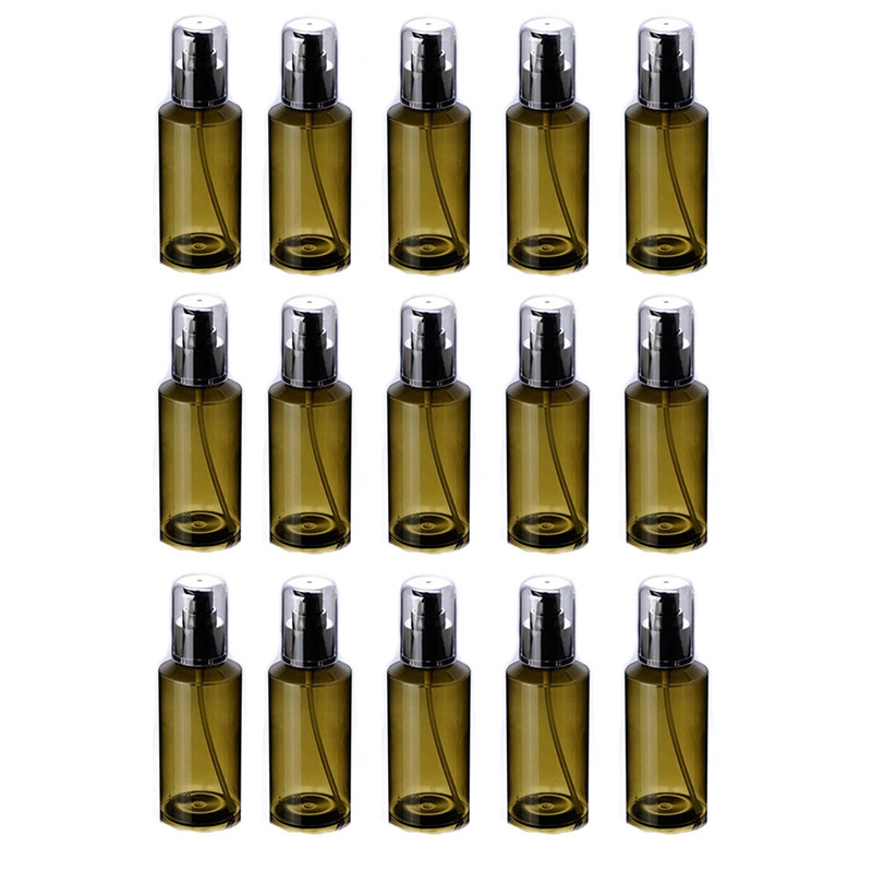 

15PCS 100Ml Transparent Plastic Perfume Atomizer Small MIni Empty Spray Refillable Bottle Travel Bottles Set