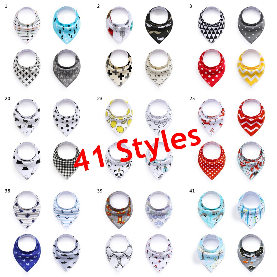 

Baby INS Fox Bibs Burp Cloths 41 Designs Bandana Infant Saliva Cloth INS Triangle Bibs Newborn Cartoon Baby Bibs Newborn Burp Cloths LOA2467
