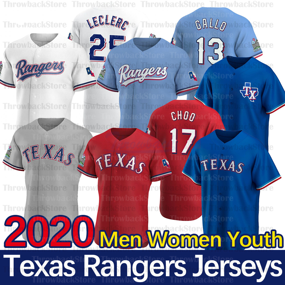 

Texas Joey Gallo Jersey Shin-Soo 17 Choo Danny Santana Elvis Andrus 11 Rougned Odor Nomar Mazara 2020 New Season Baseball Jerseys, Men/coolbase/babe blue