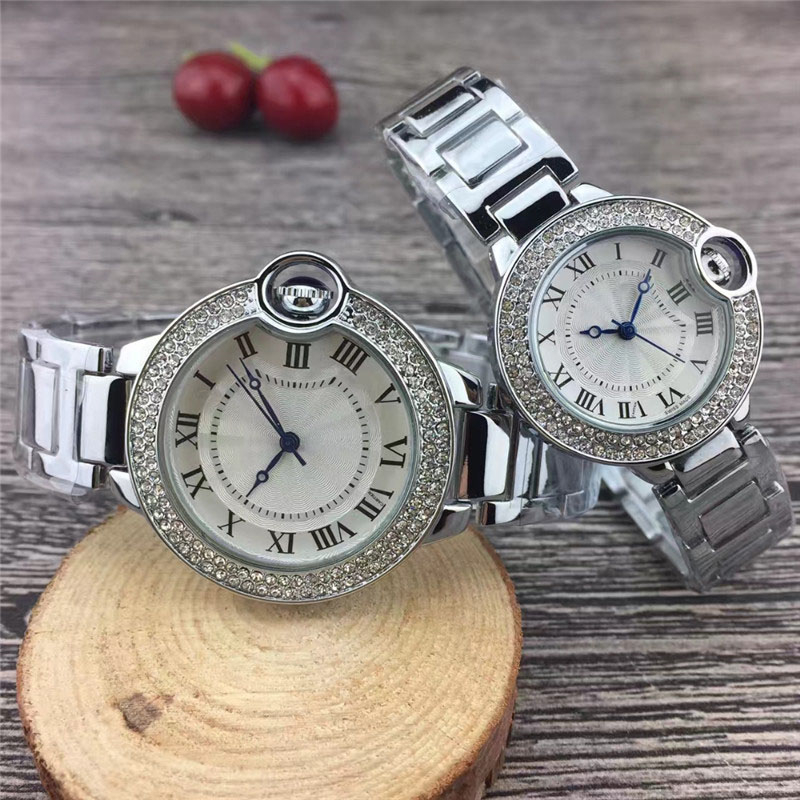 

Nice Good New Clock Silver Fashion Watch Men Stainless Stell Women WristWatch 33mm 38mm Unisex Watches Lovers Quartz Clock KDIYA, Opp bag