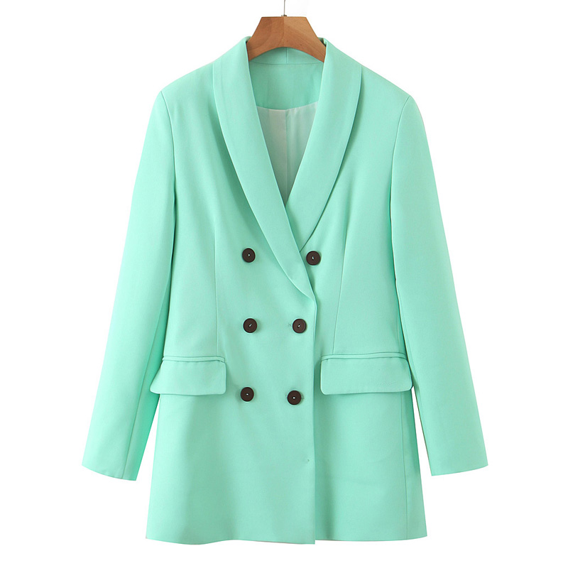 

RR Casual Shawl Collar Blazers Women Fashion Solid Triple Breasted Jackets Women Elegant Long Sleeve Suits Female Ladies FM, Xlbz6226