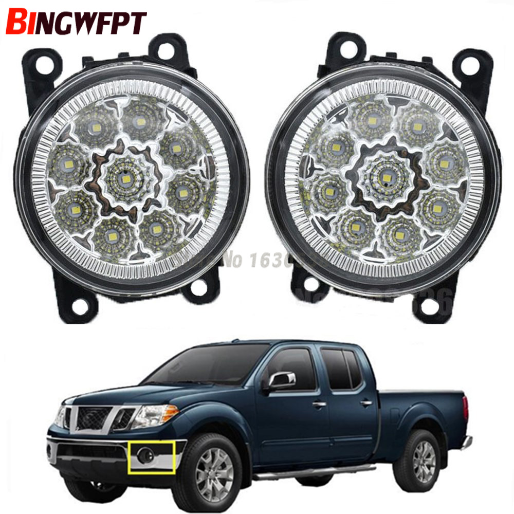 

2x Super Bright LED Fog Light With Angel eye white light For Nissan Xterra 2005-2015 For Nissan Frontier 2005-2015
