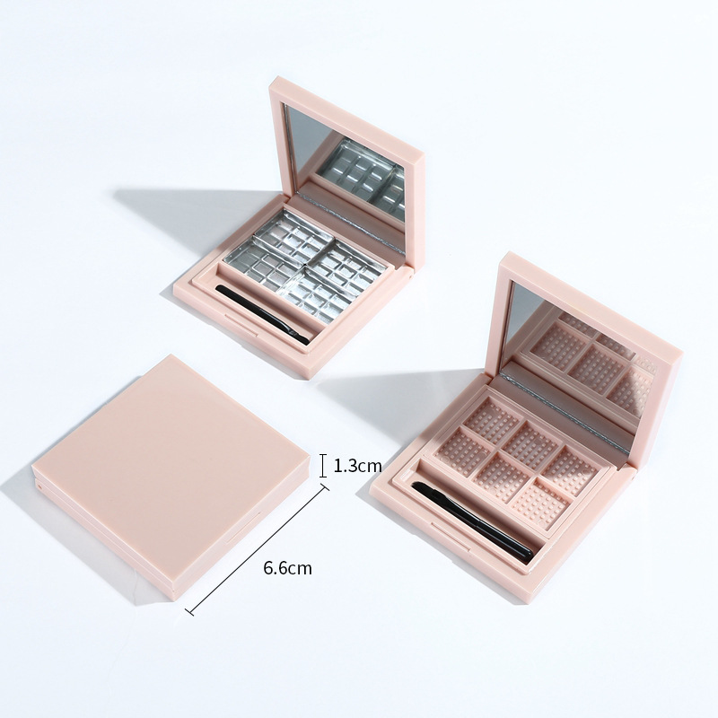

Empty Pallete for Lipstick Empty Makeup Palette Case for Eyeshadow Blusher Lipstick Cosmetic DIY Pallete, 6 Grids Pink