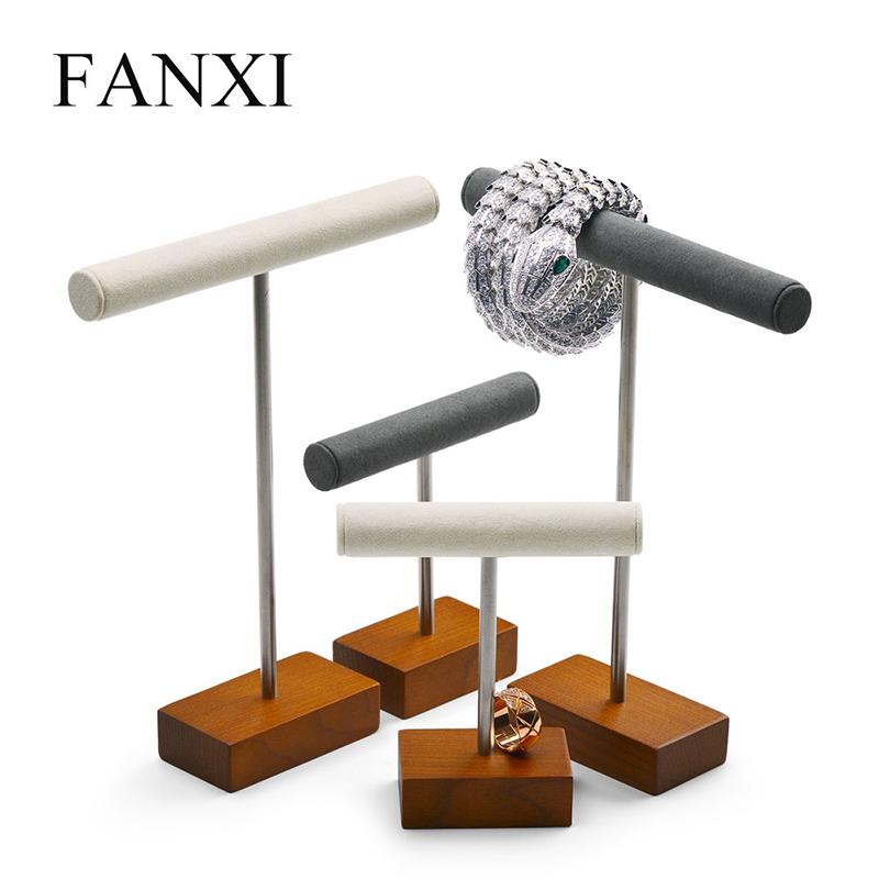 

Fanxi Jewelry Display Necklace Display Stand Solid Wood Rack for Bracelet Ring Jewelry Organizer Showcase New