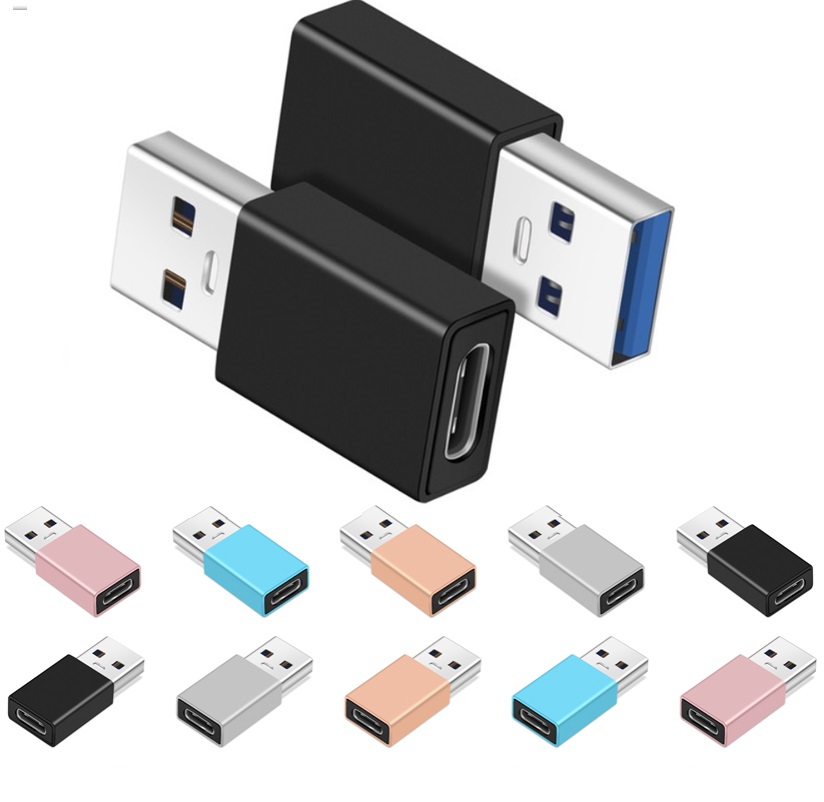 

Type C Female to USB 3.0 Male Gold Plated cables Connector Converter Adapter for Smartphone, Choose color