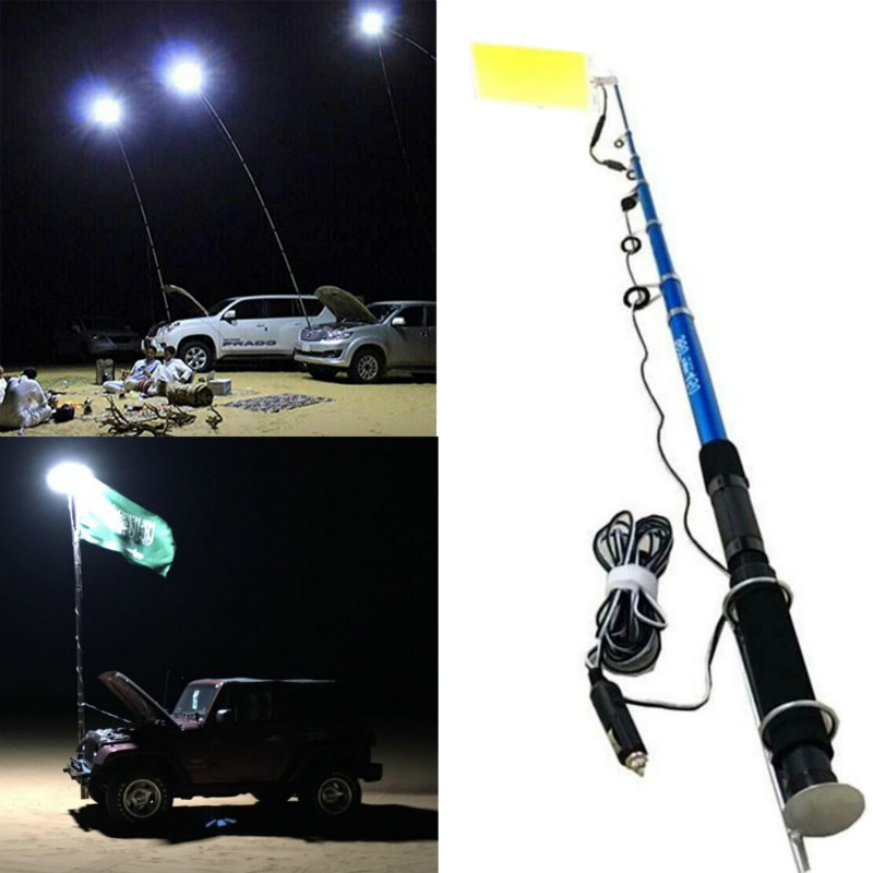 

Portable Lighting 12V 4.5m rod recargable LED Camping Tent Light off road lights for cars travel Floodlights