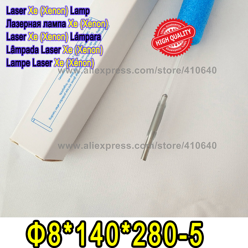 HIGH QUALITY 1 Pair Laser Xenon Lamp Free Shipping Xenon Lamp 8*140*280-5 Apply for Laser Cutting Welding Machine Pulse Xe Lamp-image-463757588