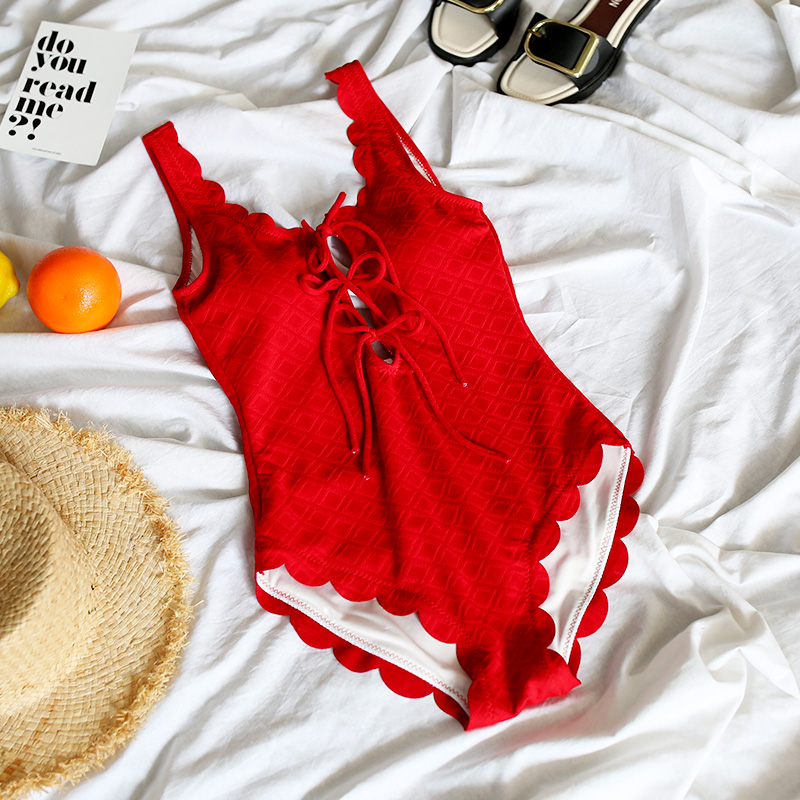 

new Young girl lovely Stripe patchwork swimwear Retro one Piece swimsuit Sexy beach Chest pad High waist women bathing suit, Black