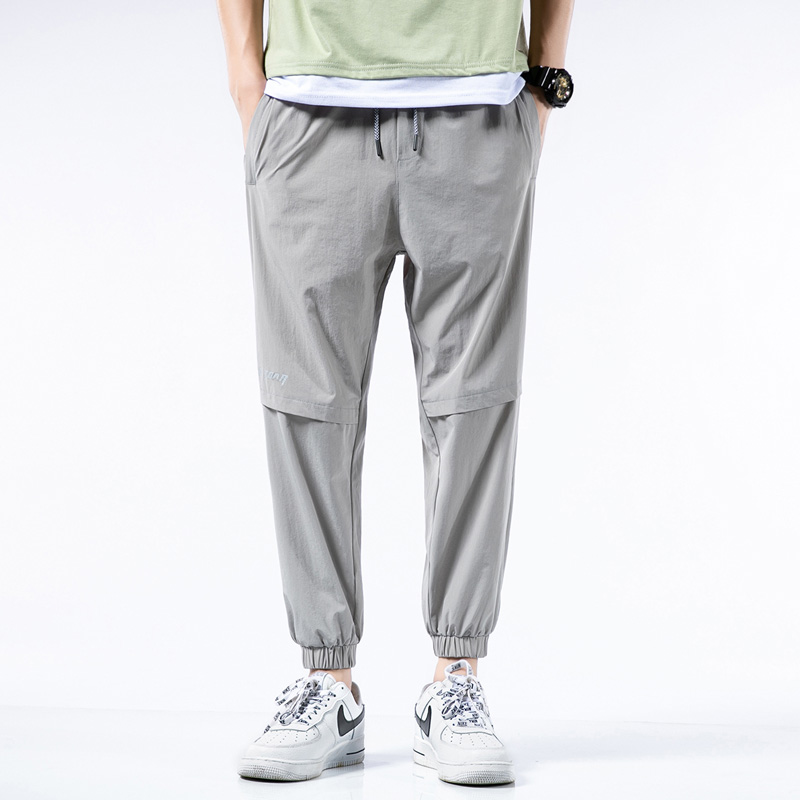 

Casual Harem Pants Men Jogger Pants Men Slim straight Trousers Male Chinese Traditional Harajuku 2020 Summer Ankle-length, Black
