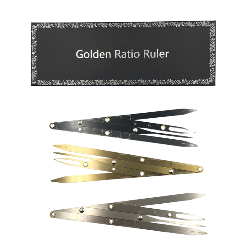 

Stainless Steel Microblading Eyebrow Ruler Golden Ratio Eyebrow Stenci Measurement Shaping Tattoo Tool Permanent Makeup Accessories Supply