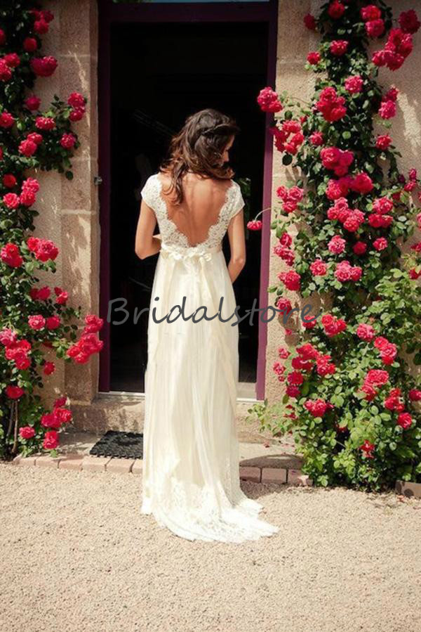 cream and gold wedding dress