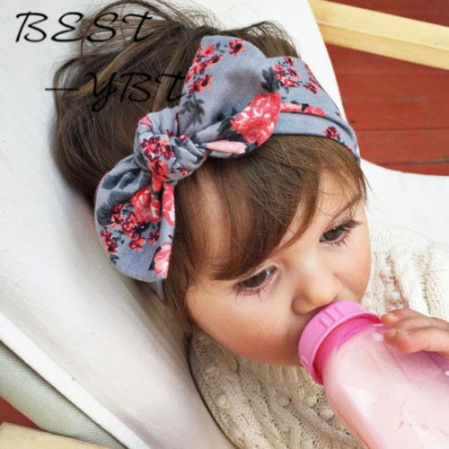 

1 PCS Baby Kids Girl Child Toddler Infant Flower Floral Bow Hairband Turban Knot Headband Headwear Hair Band Accessories
