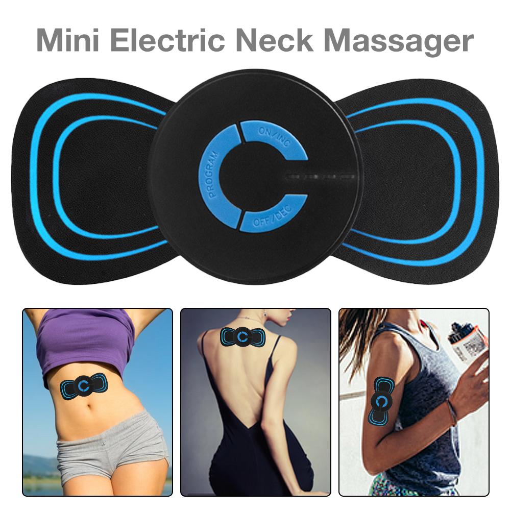 Portable Ems Mini Electric Neck Massager Cervical Massage Vertebra Stimulator Muscle Relief Pain Sticker Physiotherapy Instrument-image-553459712