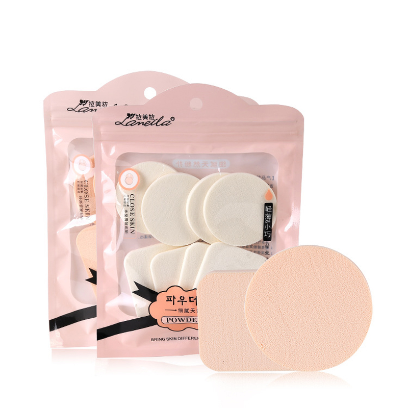 

8Pcs Cosmetic Puff Multi-purpose Wet and Dry Puff Round Edging Diamond Shaped Sponge High Quality Emulsion