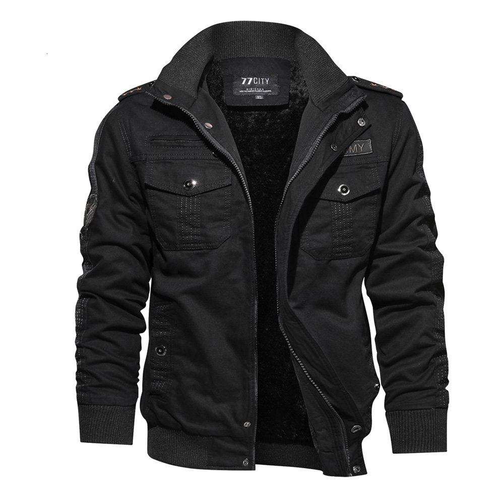 

2019 Plus Size Men Army green Jacket Long Sleeve Stand Collar Military Casual Men Black Goth Jacket Fashion LY191206