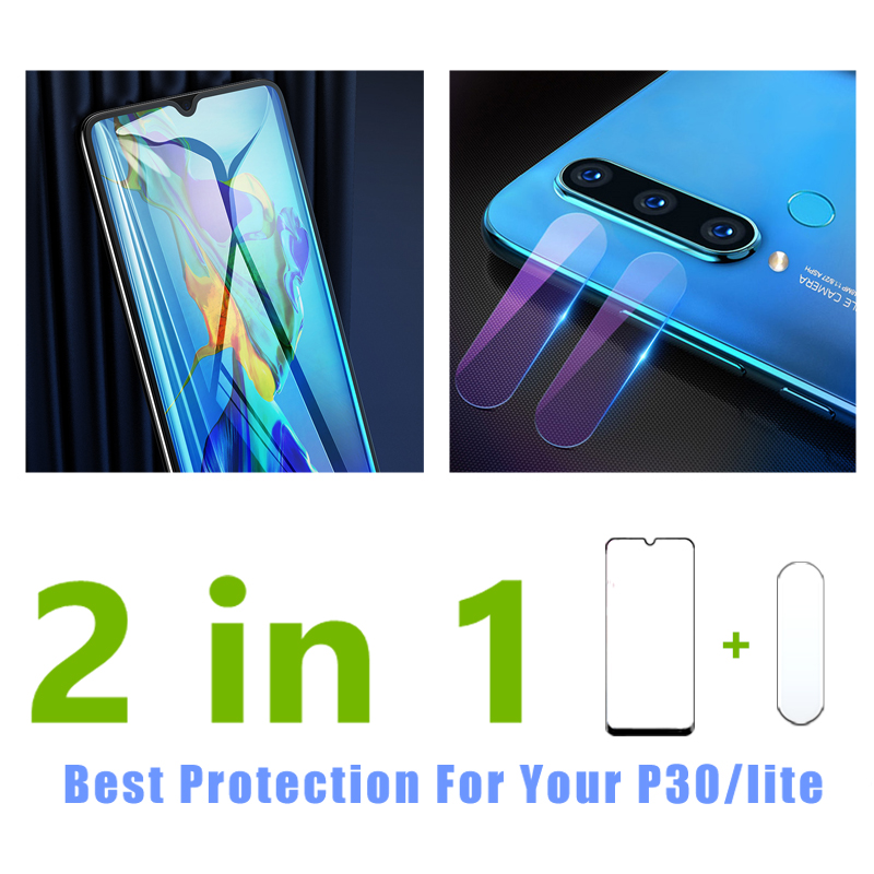 

for huawei p30 lite case p 30 light p30lite phone cover huwei hauwei huawey huawai 30p lit cam armor camera lens protector 2in1