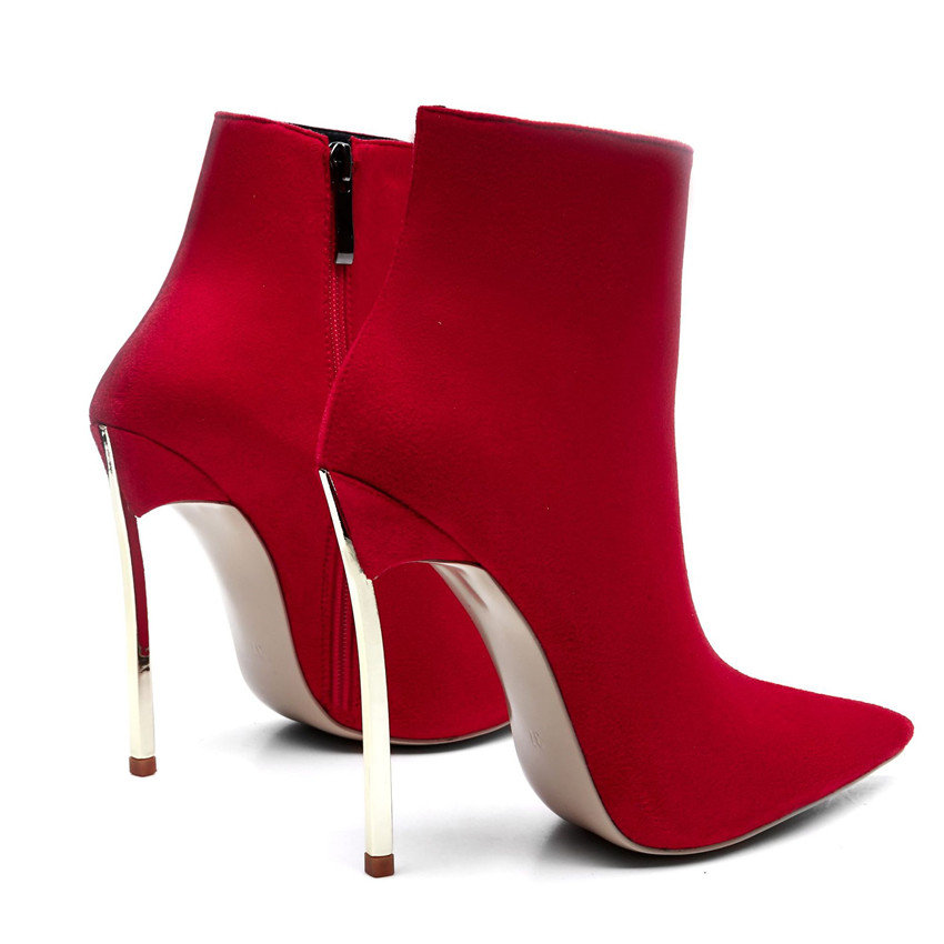 

Hot Sale-High Quality Women Gold Stiletto Heel Shoes Fashion Designer Women Shoes Superstars Boots Sexy Ankle Boots Women Dress Shoes, Blue