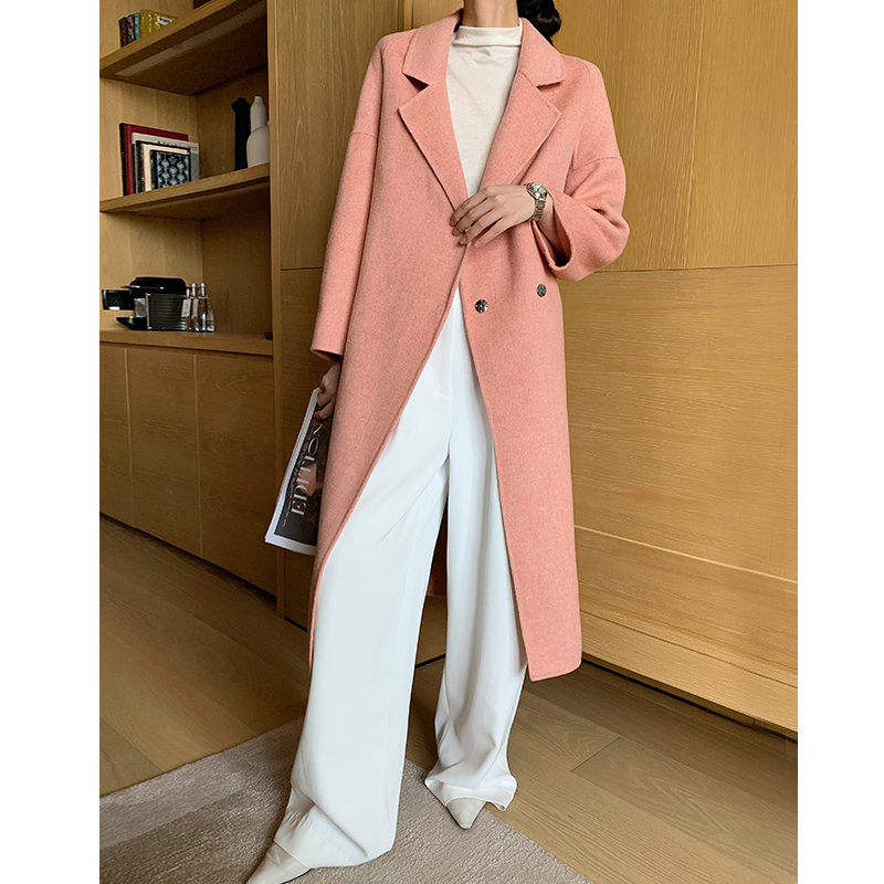 

Autumn Spring Vintage Wool Coat Female Elegant Ladies Woolen Jacket Women Manteau Femme Hiver 2020 Korean Ladies Blend Coat 7001, Gray