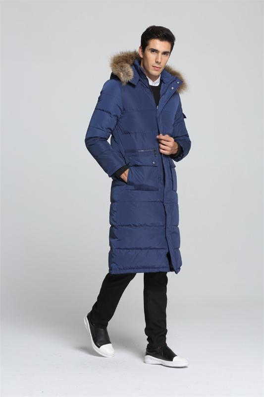 

Hooded Warm Thick Long Coats Winter Male Jacket Plus Size Men White Duck Down Coat Black Jackets Casaco Masculino WXF154