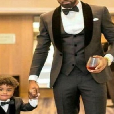 

New Men' Suit 3 pieces (pant+jacket+vest) black suit formal for black man tuxedos for men prom suits groomsmen suits wedding