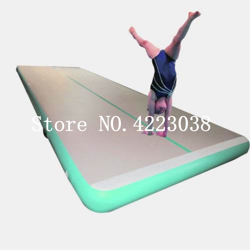 

pump 6m*1m*0.1m inflatable gymnastics airtrack tumbling air track floor trampoline for home use/training/cheerleading