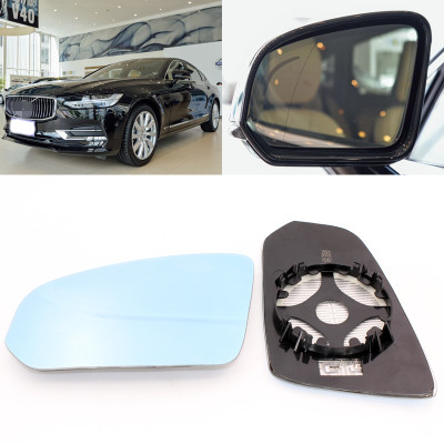 

For Volvo S90 large field of vision blue mirror anti car rearview mirror heating modified wide-angle reflective reversing lens