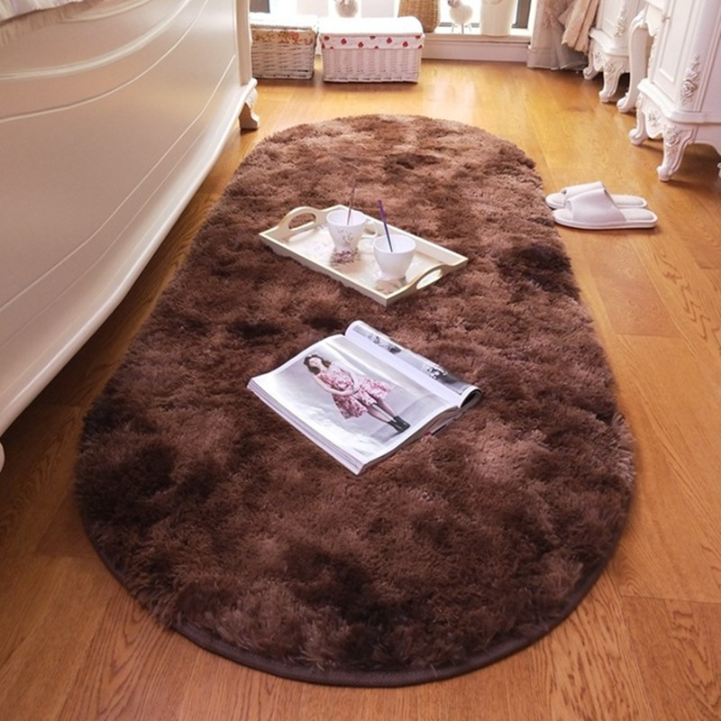

Tie Dyeing Carpet For Living Room Decorative Floor Rugs Fluffy Plush Mats Oval Shaggy Faux Fur Area Rug Bedroom Silky Mats, Light grey