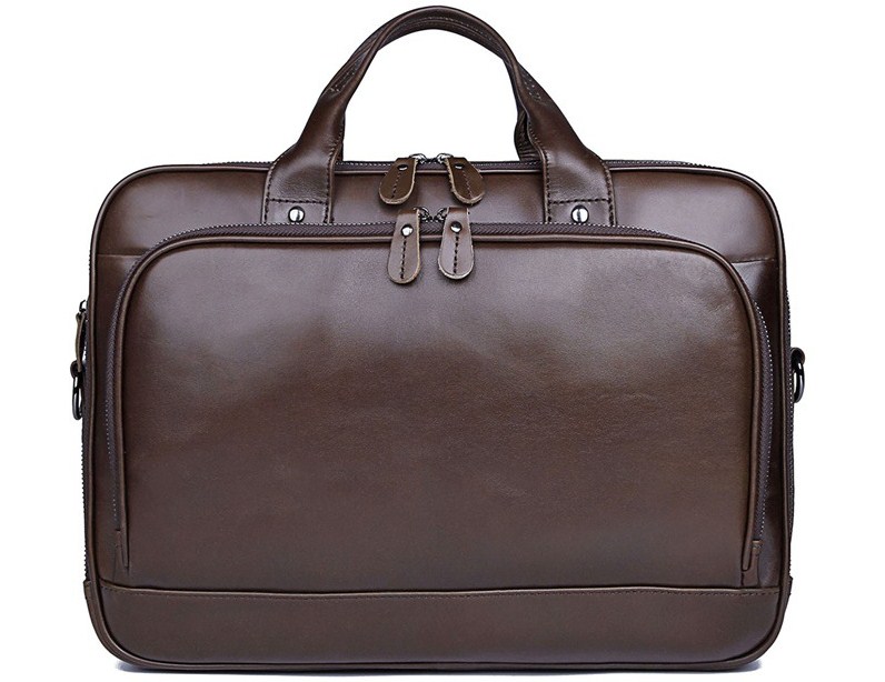 

14inch cow skin office business men handbag laptop briefcase high quality, Gt16
