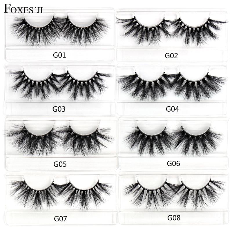 

FOXESJI 3D 25mm Lashes False Eyelashes 38Styles Cruelty free Thick Cross Fluffy Dramatic Mink Lashes Eyelashes Natural Eyelash