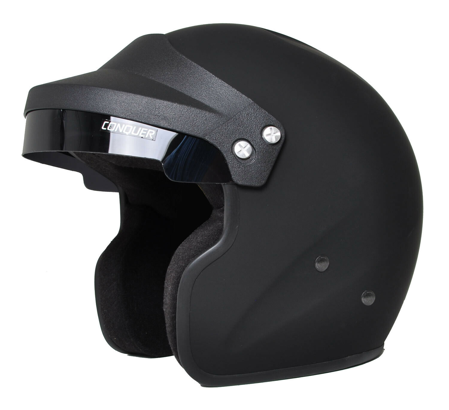 Conquer Snell SA2015 Approved Open Face Racing Helmet Motorbike Helmets