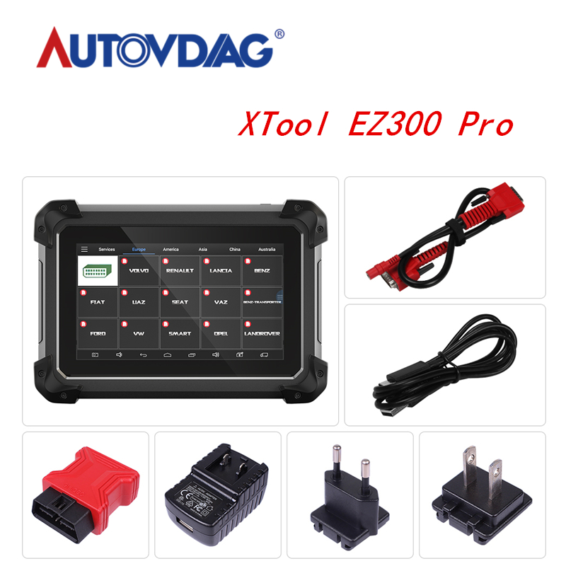

XTool EZ300 Pro With 5 Systems car Diagnosis Engine,ABS,SRS,Transmission and TPMS Better than MD802,TS401 Free Update Online
