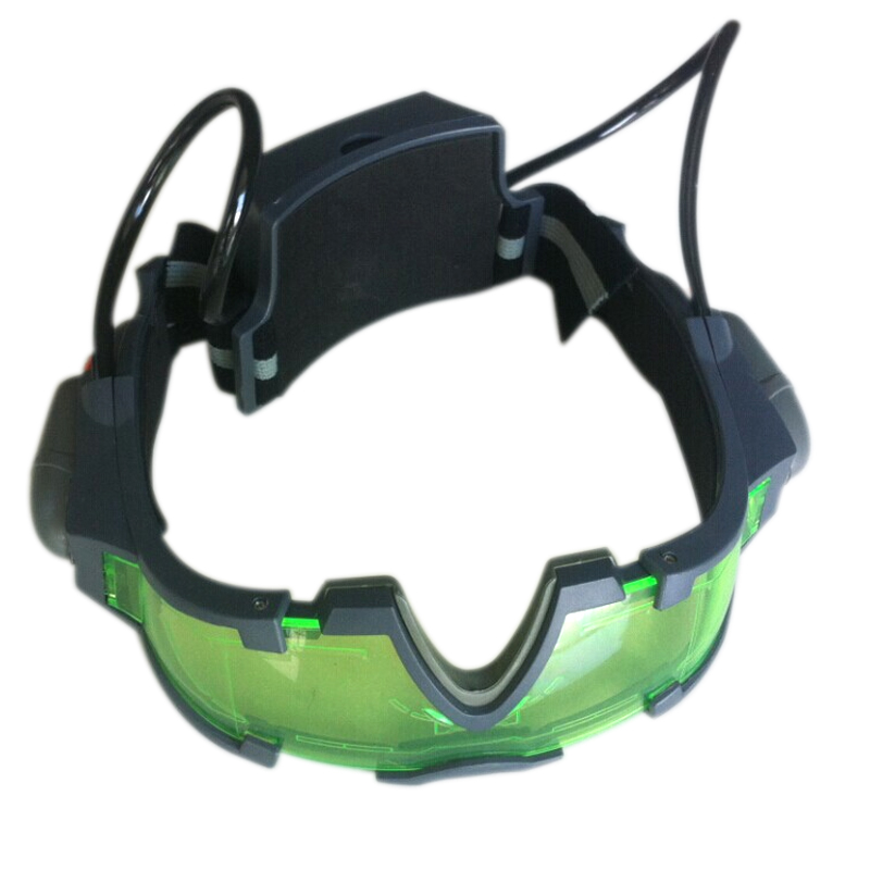 

Night Vision Goggles Green Tinted Lens LED Lights for Outdoor Game Prop Gift XRQ88