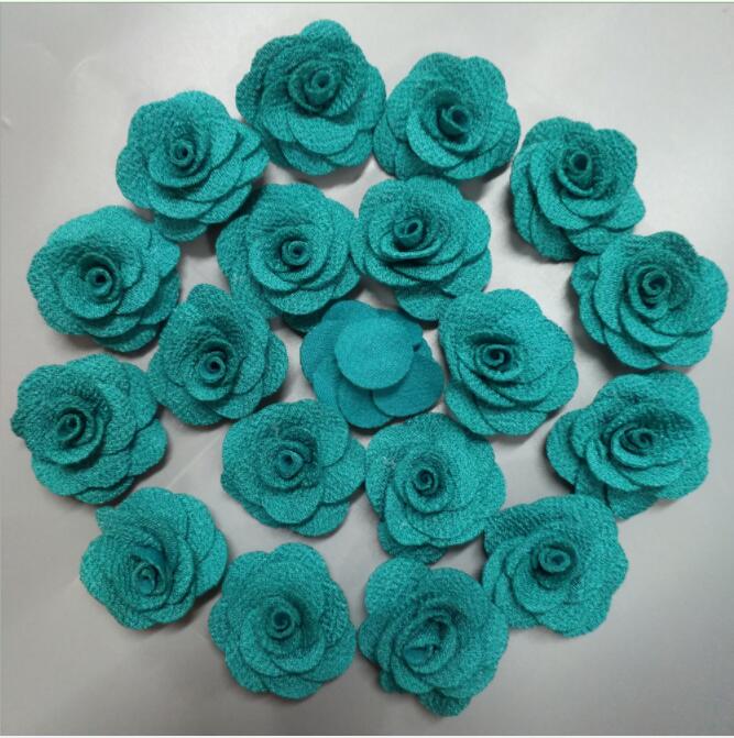 

100Pcs/Bag Light Green Hand Made DIA 3.5Cm Silk Rose Artificial Flower For Wedding Bouquet Decoration Flower DIY Accessoires