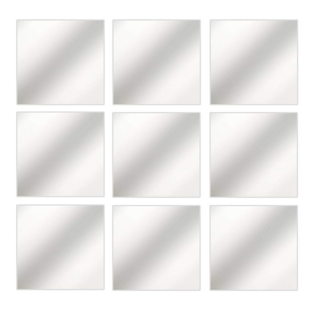 

3d diy tile square mirror sticker wall mosaic decal home creative dÃ©cor