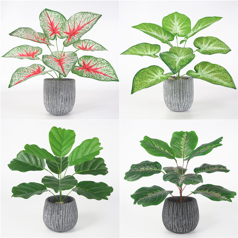 

Tropical Plant Decoration Artificial Green Plants Monstera Artificial Grass Plant Garden Home Greenery Decor