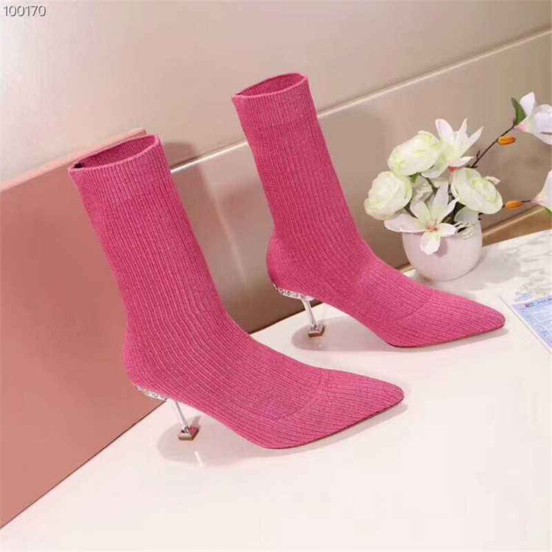 

Hot Sale-Women Shoes Designer Women Heels Shoes Superstar Heels Boots Women Designer Shoes Ladies Sock Shoe, Blue