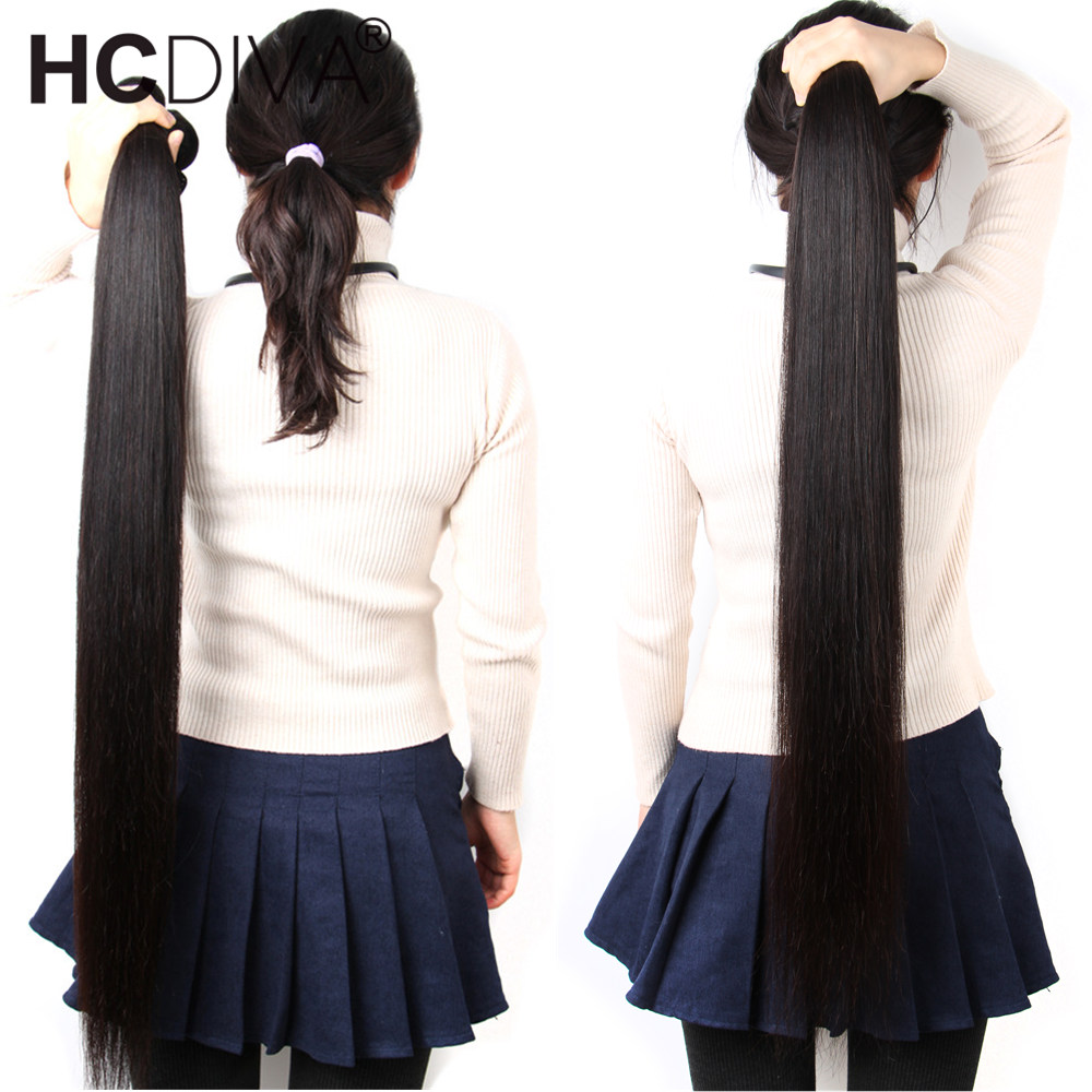 HCDIVA Brésilien Virgin Humain Cheveux Fauchée Droite Tissage des cheveux EXTENSIONS 1 3 4 10 PCS / Lot usine Prix en gros 2020 Lashais gratuitGI